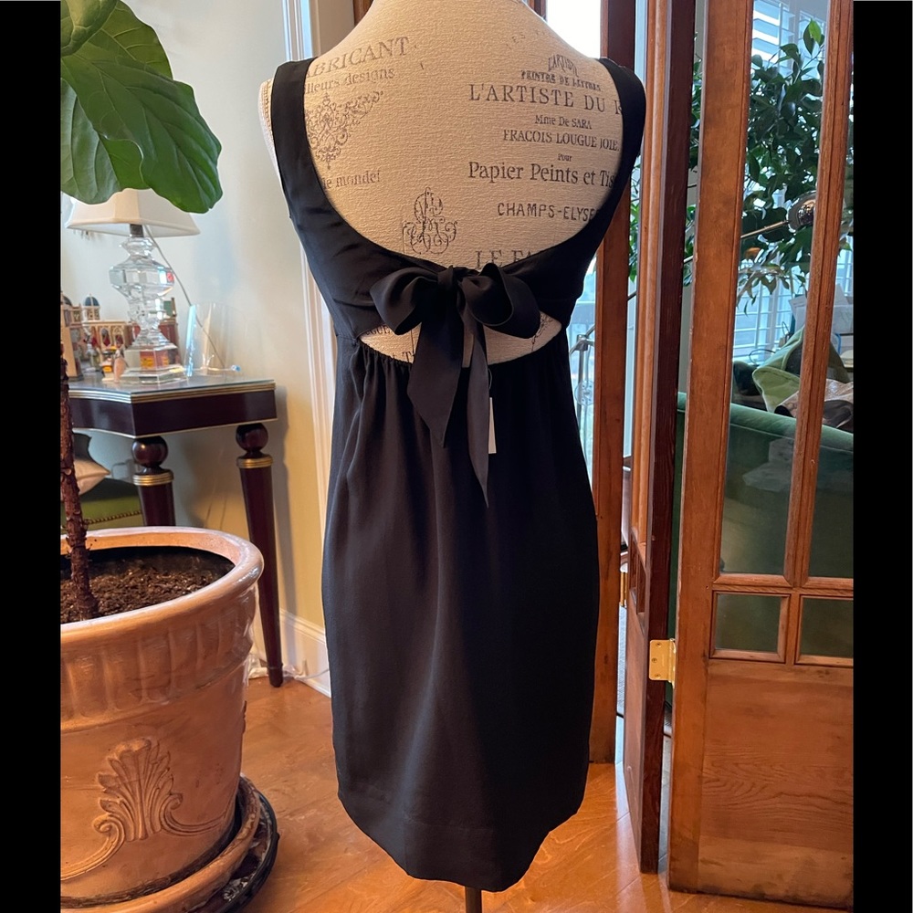 Perfect Little Black Dress!!  Timeless. Able to tie a bow on back of dress